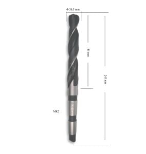 MTE 20,5 mm Mors Konik Saplı Matkap Ucu HSS (DIN 345)