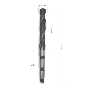 MTE 20,5 mm Mors Konik Saplı Matkap Ucu HSS (DIN 345)