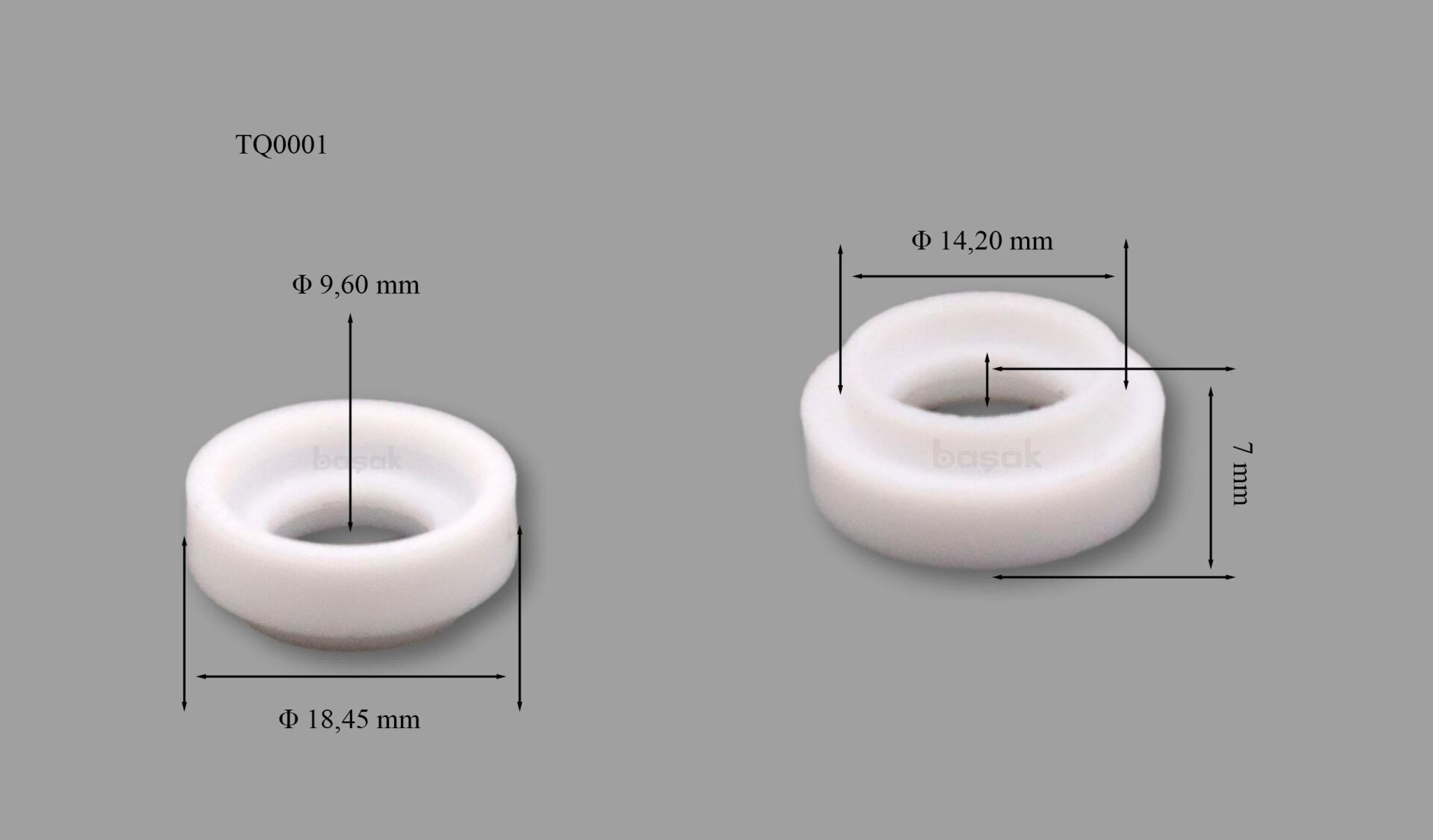 TQ0001 Tig (Findik) 9-20 Argon İzolatoru (598882)