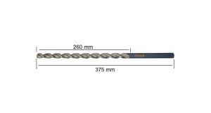 PTG 14.5x375 mm Çok Uzun Metal Matkap Ucu HSS DIN 1869 -1