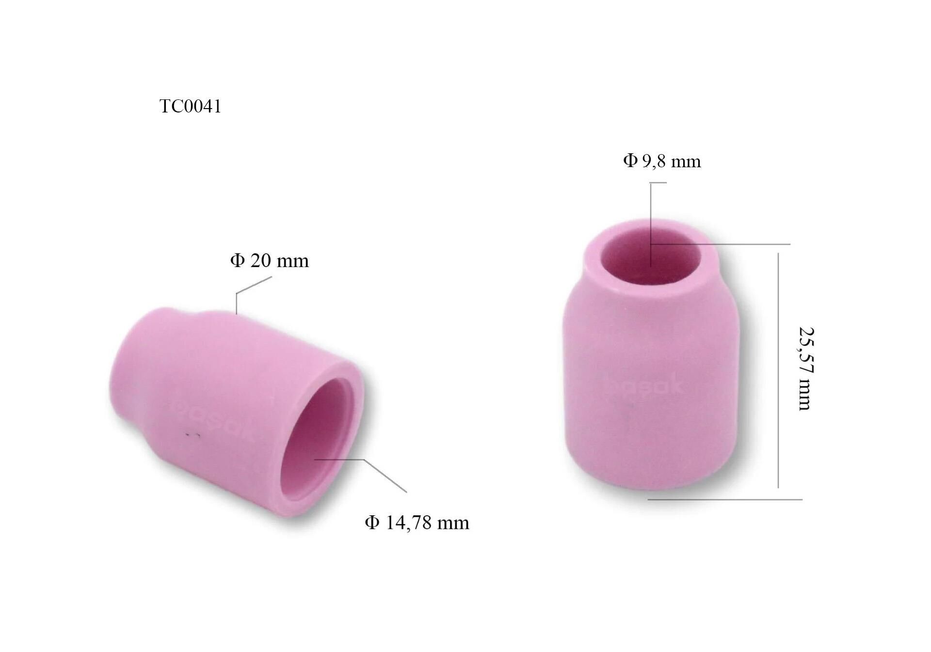 TC0041 No:4 Fındık Argon Gaz Lensi Fincanı 53N58 Tig 9-20 Trafimet