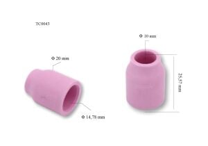 TC0043 No:6 Fındık Argon Gaz Lensi Fincanı 53N60 Tig 9-20 Trafimet