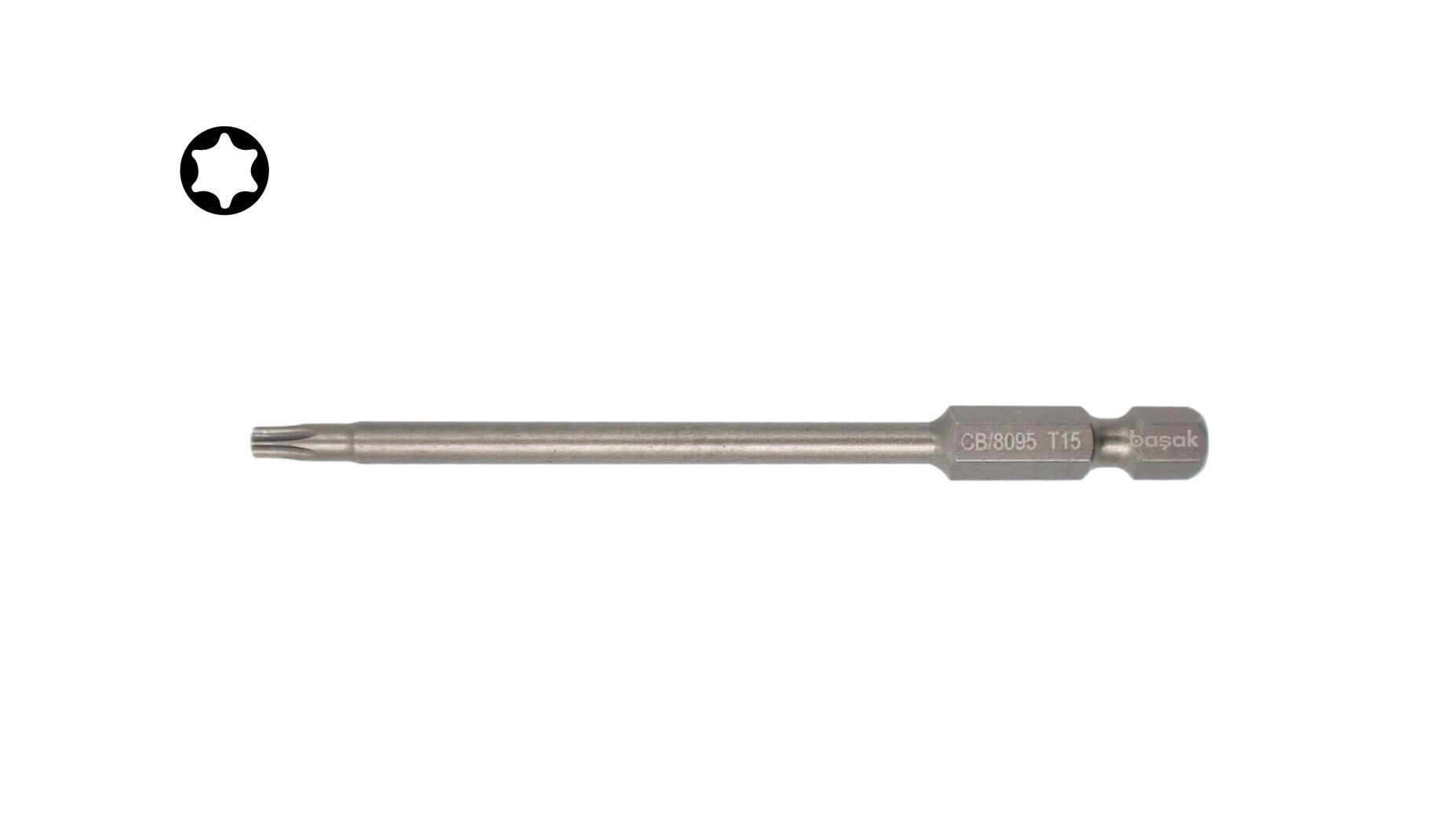 Ceta Form T15 x 90 mm Torx Bits Uç Uzun CB/8095
