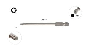 Ceta Form T15 x 90 mm Torx Bits Uç Uzun CB/8095
