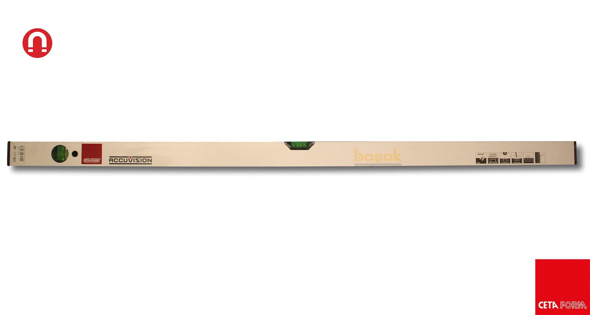 Ceta Form 120mm Alüminyum Su Terazisi (Mıknatıslı) P21-120M