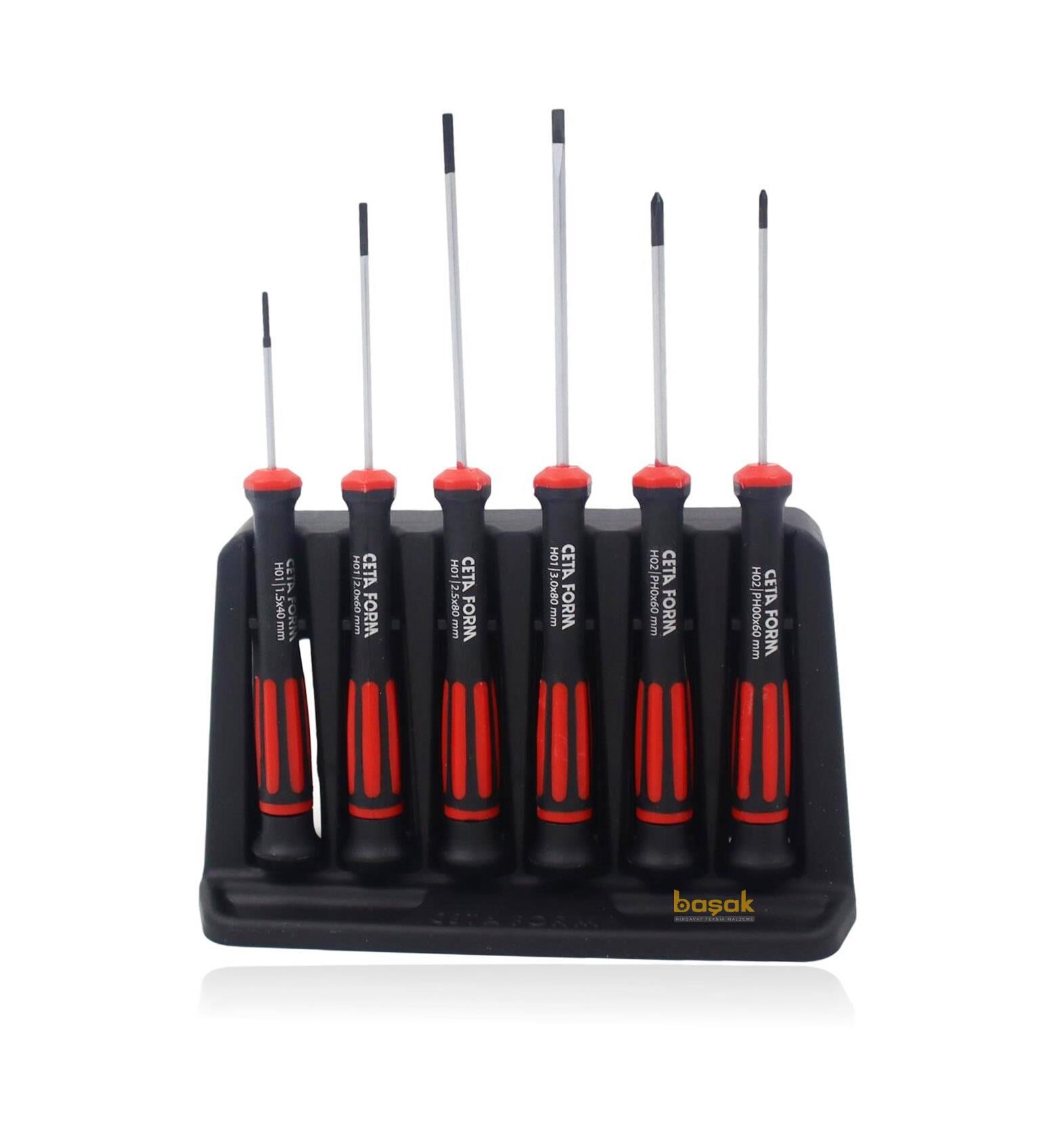 Ceta Form 6 Parça Düz Yıldız Elektronikçi Tornavida Takımı H99-12-06