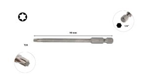 Ceta Form T20 x 90 mm Torx Bits Uç Uzun CB/8096