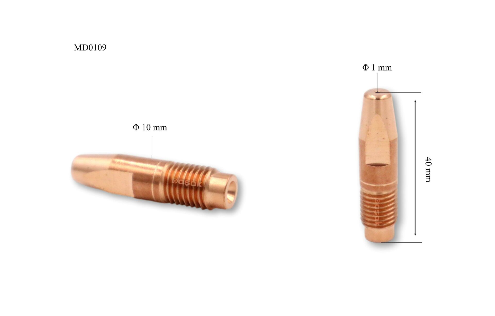 M10 1,0 mm Fronius Tip Kontak Meme Zirkonyumlu MD0109-80 Trafimet