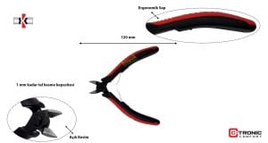 Ceta Form Elektronikçi Yan Keski (Açılı Kesim) H20S-120SB