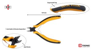 Ceta Form Elektronikçi Yan Keski (Açılı Kesim) H20S-120SB