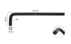 Ceta Form 14 mm L Uzun Allen (Alyan) Anahtar
