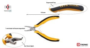 Ceta Form Elektronikçi Eğri Tepe Keski (Dar Kesici Ağızlı) H21N-130SB