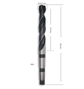 MTE 26,5 mm Mors Konik Saplı Matkap Ucu HSS (DIN 345)