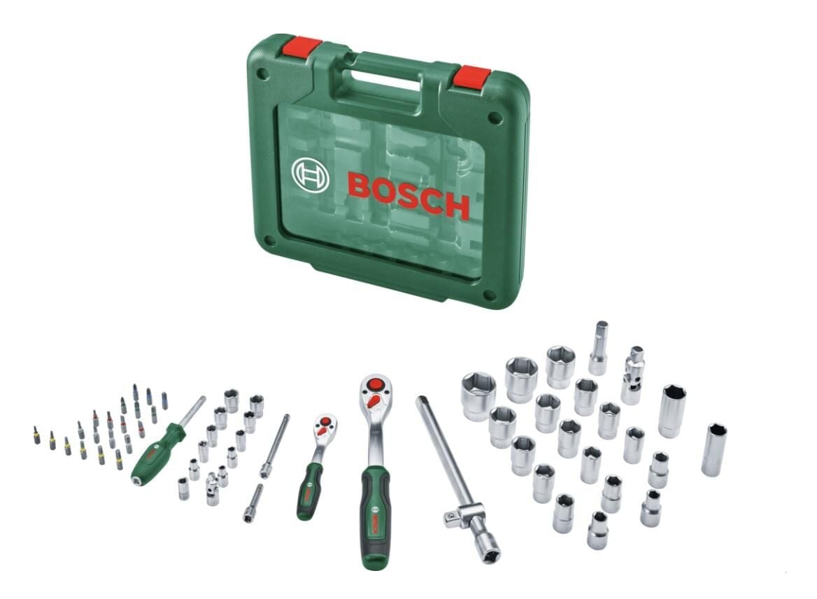 Bosch 1/4'' + 1/2'' 60 Parça Lokma ve Bits Uç Seti 1600A039J8