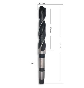 MTE 27 mm Mors Konik Saplı Matkap Ucu HSS (DIN 345)