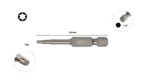 Ceta Form T8 x 50 mm Torx Bits Uç CB/822