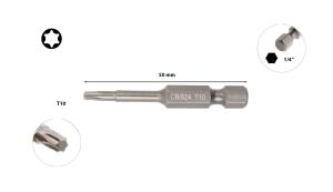 Ceta Form T10 x 50 mm Torx Bits Uç CB/824