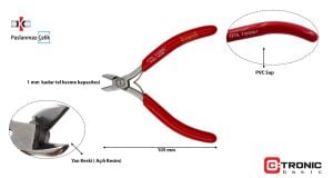 Ceta Form Elektronikçi Yan Keski (Mini Kafa - Açılı Kesim) H30C-105SB