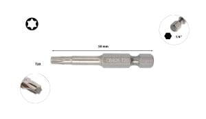 Ceta Form T20 x 50 mm Torx Bits Uç CB/826