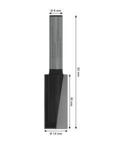 Bosch PRO 14x30 mm Ahşap Düz Freze Ucu 2608629678