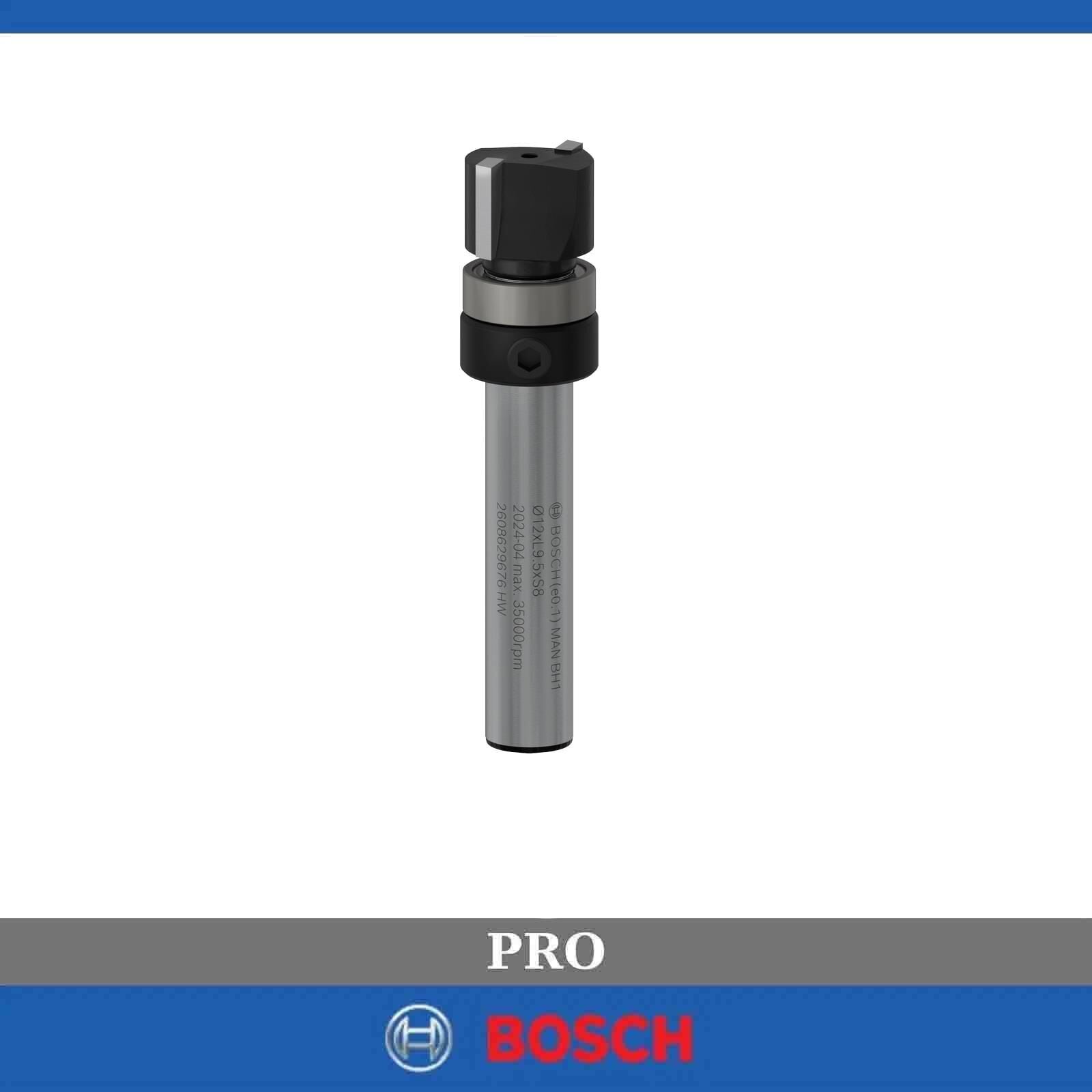 Bosch Pro 12.7x9.5 mm Üst Rulmanlı Gömme Trim Freze Ucu 2608629676