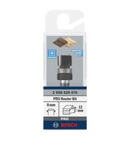 Bosch Pro 12.7x9.5 mm Üst Rulmanlı Gömme Trim Freze Ucu 2608629676