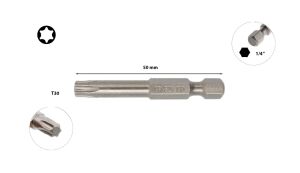 Ceta Form T30 x 50 mm Torx Bits Uç CB/829