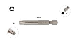 Ceta Form T30 x 50 mm Torx Bits Uç CB/829