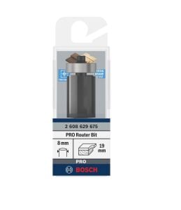 Bosch Pro 19x25.4 mm Alt Rulmanlı Gömme Trim Freze Ucu 2608629675