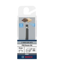 Bosch Pro 6.35x20 mm Alt Rulmanlı Gömme Trim Freze Ucu 2608629673