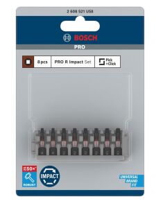 Bosch PRO Impact 8 Parça Kare (Robertson) Bits Uç Seti 2608521U58
