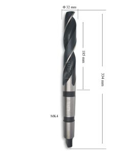 MTE 32 mm Mors Konik Saplı Matkap Ucu HSS (DIN 345)