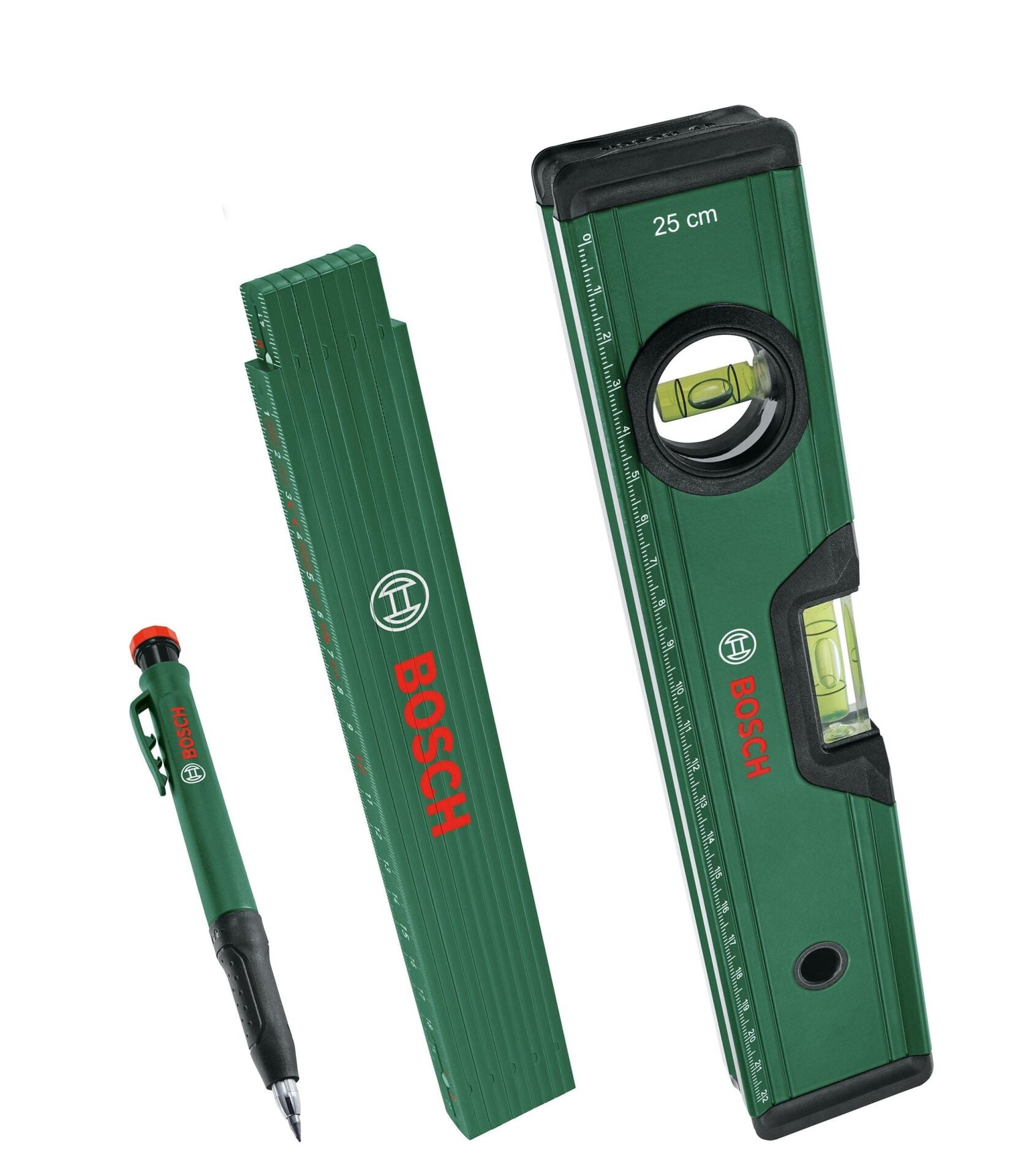 Bosch İşaretleme Seti (Su Terazisi-Katlanır Metre-Kalem) 1600A02W7S