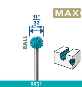 Dremel 9951DM MAX Bilye Şekilli Oyma Ucu 26159951DM