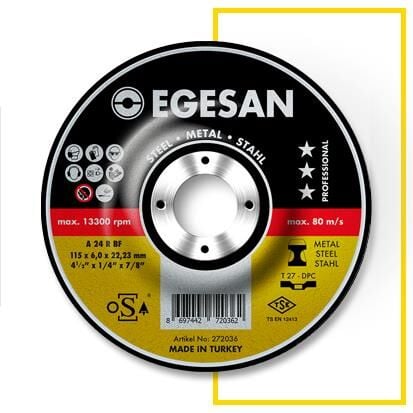 Egesan 115*6*22 A Metal Çapak Alma Taşı