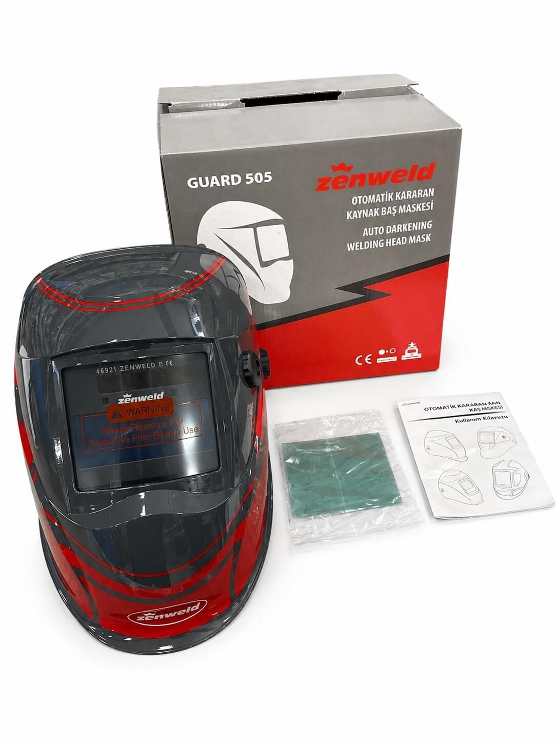 Zenweld Guard 505 Dijital Otomatik Kararan Kaynak Baş Maskesi