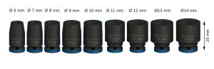 Bosch Pro 1/4'' 6-14 mm Havalı Lokma Takımı 2608003034