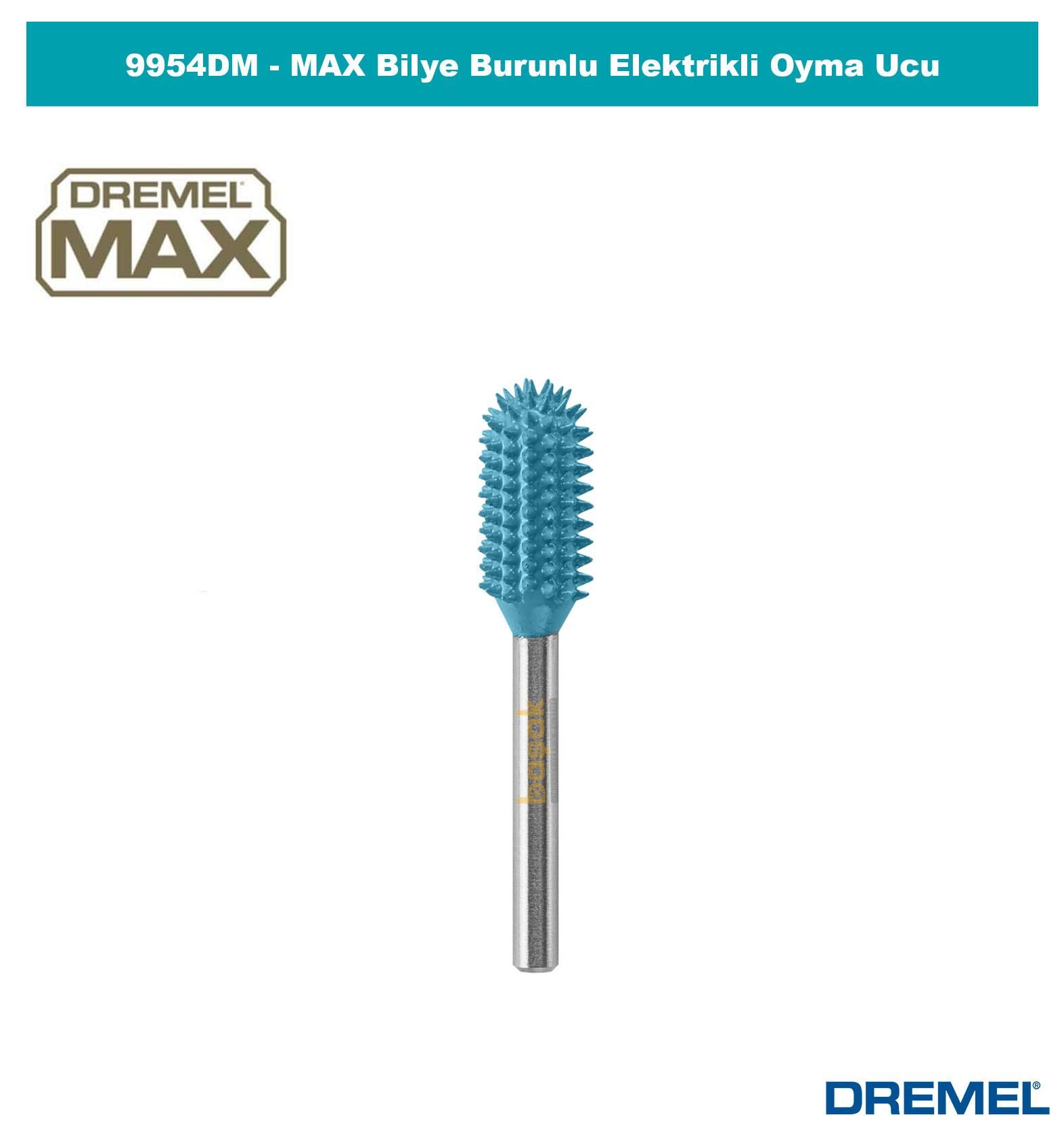 Dremel 9954DM MAX Güçlü Oyma Ucu Yuvarlak 7,9 mm 26159954DM