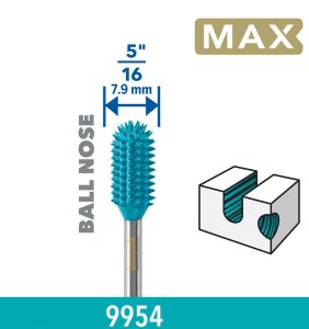 Dremel 9954DM MAX Güçlü Oyma Ucu Yuvarlak 7,9 mm 26159954DM