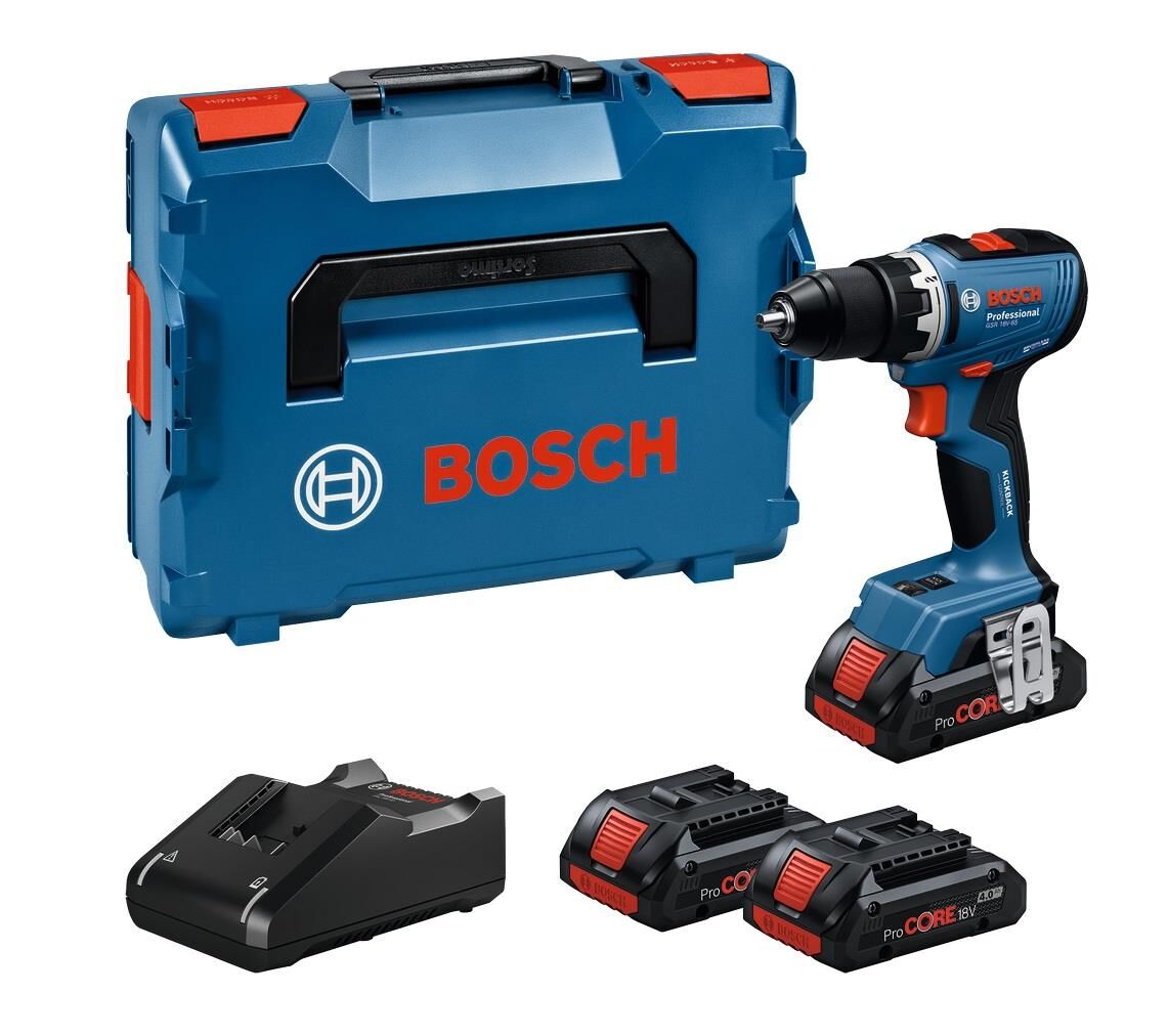 Bosch GSR 18V-65 3x4 Ah ProCore Akülü Delme Vidalama 06019N3208