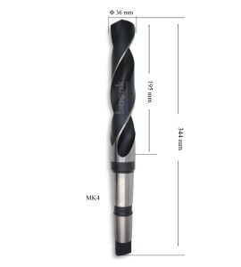 MTE 36 mm Mors Konik Saplı Matkap Ucu HSS (DIN 345)