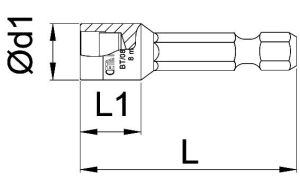 Ceta Form 10 x 45 mm Manyetik Lokma BT/01045