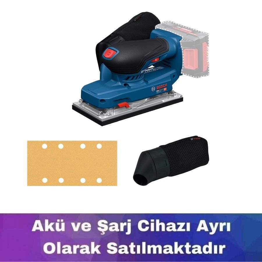 Bosch GSS 18V-18 Akülü Titreşimli Zımpara (Solo) 06019R7000