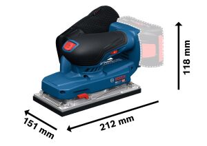 Bosch GSS 18V-18 Akülü Titreşimli Zımpara (Solo) 06019R7000