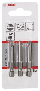 Bosch Düz Bits Uç S0,8x5,5x49 mm 3'lü ExtraHard 2607001479