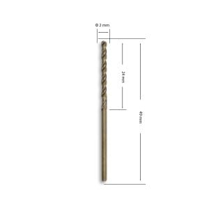 MTE 2 mm Paslanmaz Matkap Ucu Altın Seri HSS-E DIN 338
