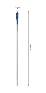 Bosch 13x400 mm Expert Yaprak Matkap Ucu 2608900341