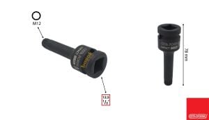 Ceta Form 12 mm 1/2'' XZN Uçlu Havalı Lokma C68-X12