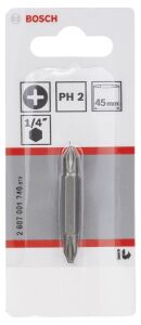Bosch Çift taraflı uç PH2-PH2 45 mm 1'li Çift Taraflı 2607001740