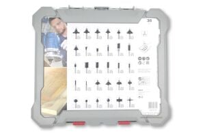 Bosch 30 Parça Ahşap Freze Ucu Seti 6 mm Şaftlı 2607017474